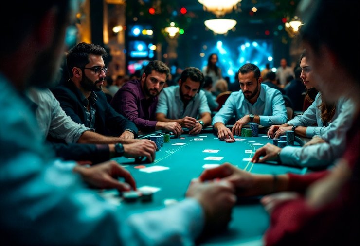Tampilan antarmuka live casino di perangkat mobile dengan meja baccarat dan dealer siaran langsung
